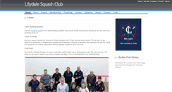 Desktop Screenshot of lilydalesquash.com.au